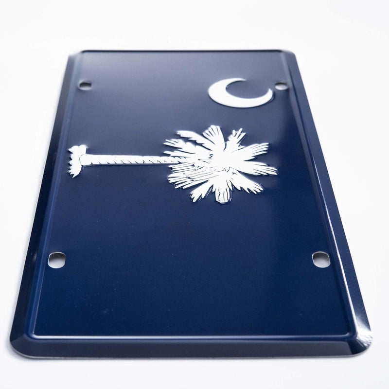 Pickwicks South Carolina State Flag License Plate – Embossed HD Aluminum – Palmetto State Pride – Decorative Car Tag – 6”x12” Novelty Metal Sign - Image 2